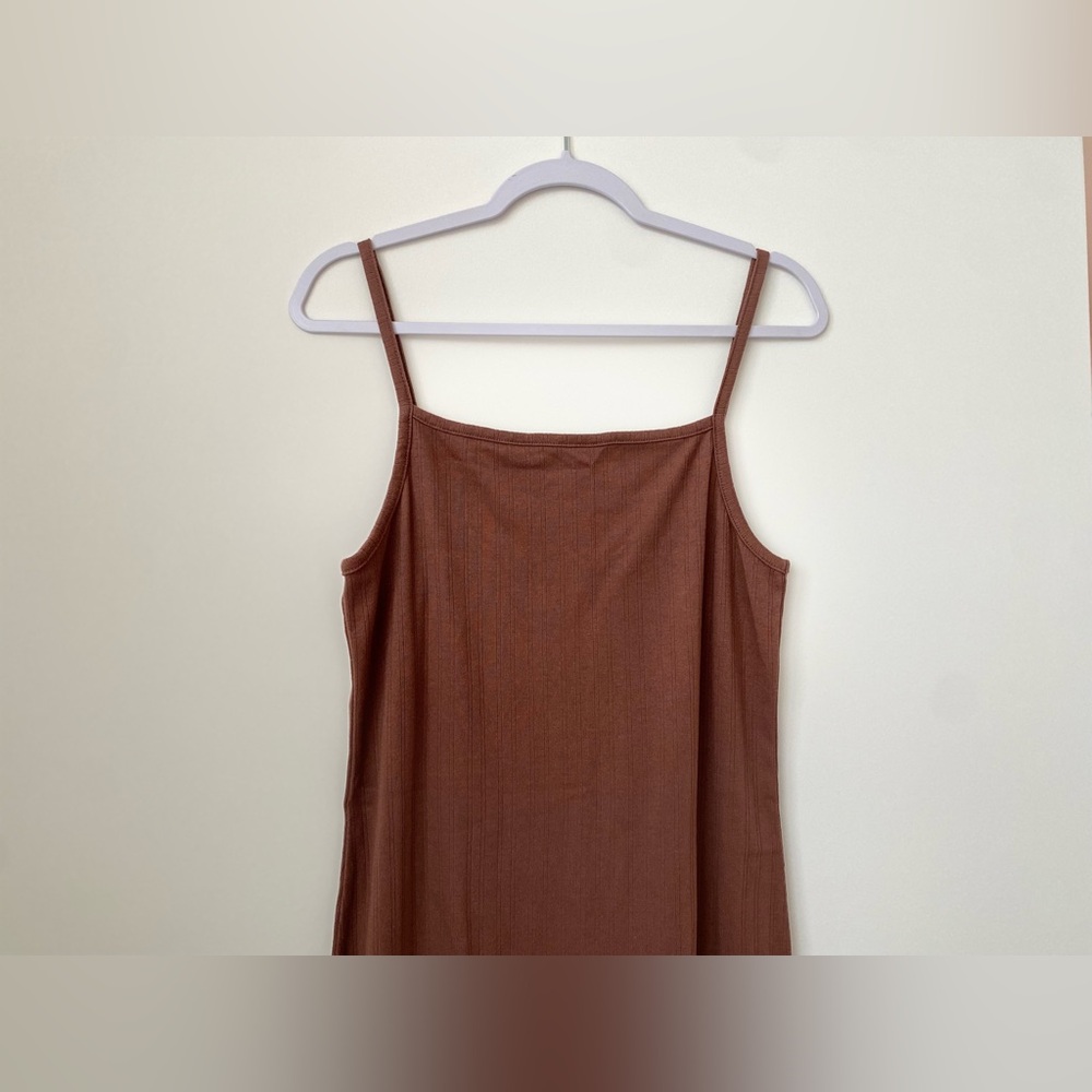Brown Ribbed Dress! - Picture 4 of 4
